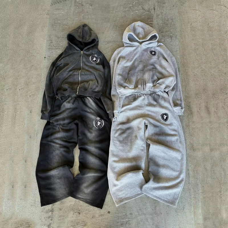 Acid Washed Tracksuits For Men - Image 3
