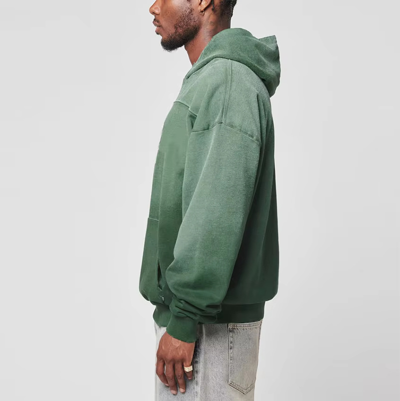 Acid Washed Hoodie For Men - Image 2