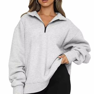 Half Zip Hoodie For Women