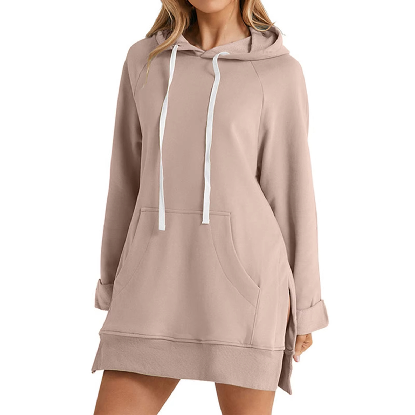 Cotton Hoodie Dress For Women - Image 2