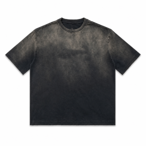 Acid-Washed T-Shirt for Men flat-lay product image 1 on a white background