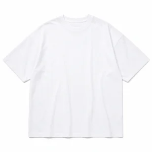 White T-Shirt for Men flat-lay product image 1 on a white background