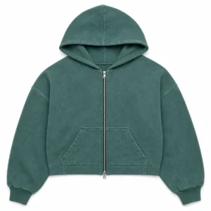 Double-Zipper Hoodie flat-lay product image 1 on a white background