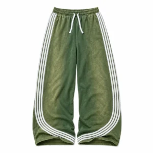 Acid-Washed Stripe Sweatpants flat-lay product image 1 on a white background