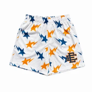 EE Mesh Shorts flat-lay product image 1 on a white background