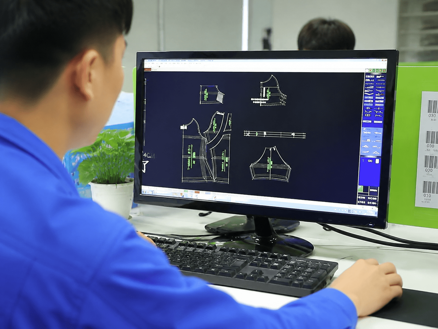 Custom clothing sample development and approval process