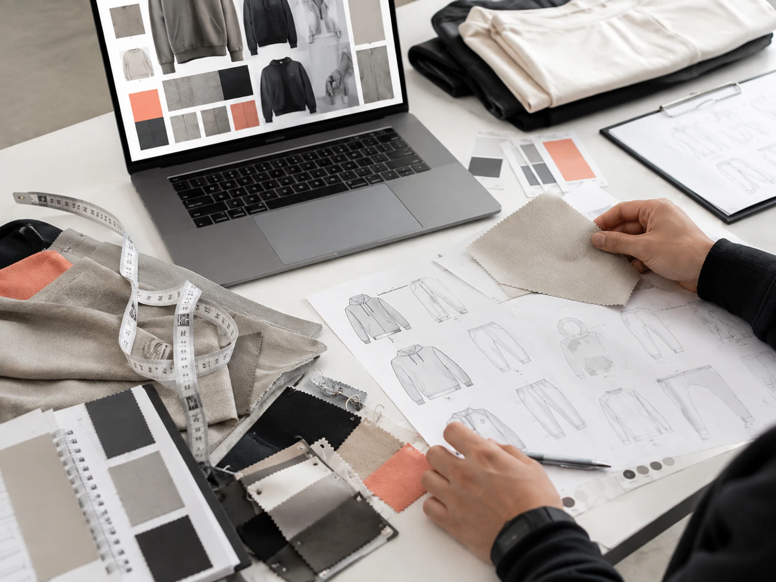 Fashion tech pack and apparel sketch development